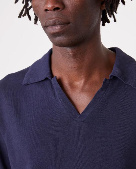 25SS 오피신 제네랄 폴로 티셔츠 S25MTEE207 NIGHT SKY Blue - OFFICINE GENERALE