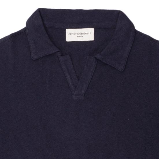 25SS 오피신 제네랄 폴로 티셔츠 S25MTEE207 NIGHT SKY Blue - OFFICINE GENERALE