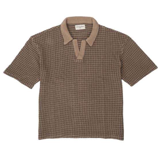 25SS 오피신 제네랄 폴로 티셔츠 S25MTEE221 TAUPE DRYBROWN Brown