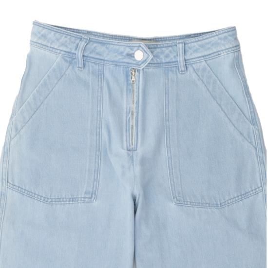 25SS 오피신 제네랄 스트레이트 팬츠 S25WCHN701 BLEACH BLUE Blue - OFFICINE GENERALE