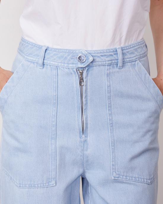 25SS 오피신 제네랄 스트레이트 팬츠 S25WCHN701 BLEACH BLUE Blue - OFFICINE GENERALE