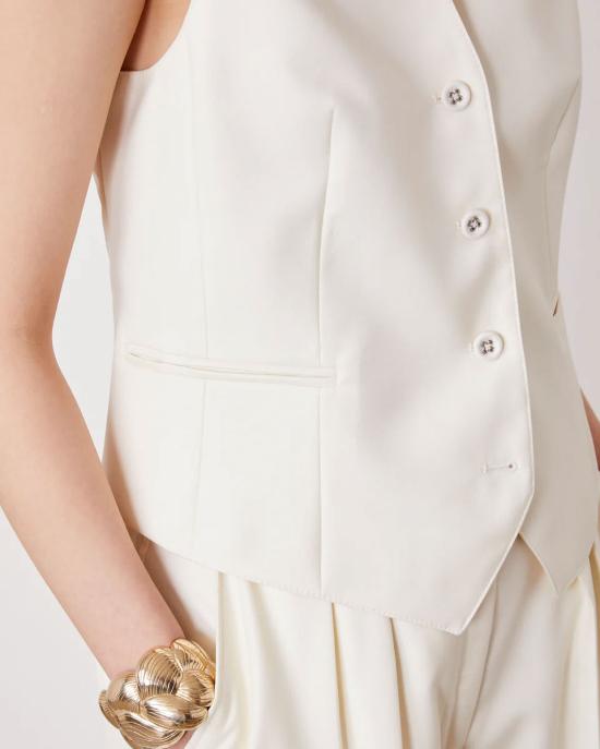 25SS 오피신 제네랄 베스트 S25WTLG421 ECRU Beige - OFFICINE GENERALE