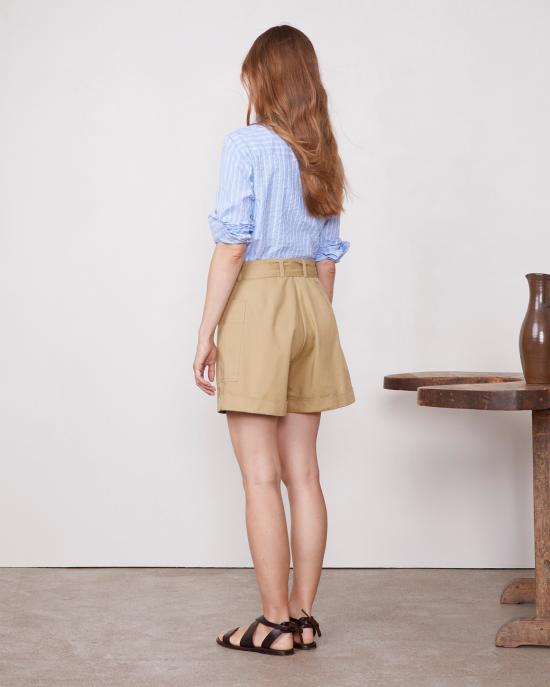  오피신 제네랄 숏팬츠 S25WSHT801 TAN Beige - OFFICINE GENERALE