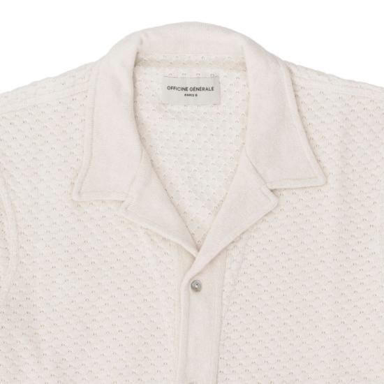 25SS 오피신 제네랄 폴로 티셔츠 S25MTEE223 ECRU Beige - OFFICINE GENERALE