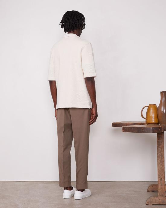 25SS 오피신 제네랄 폴로 티셔츠 S25MTEE223 ECRU Beige - OFFICINE GENERALE