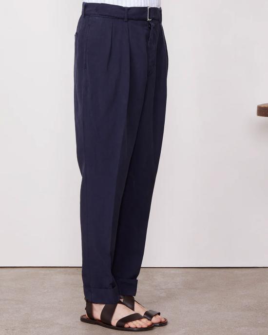25SS 오피신 제네랄 스트레이트 팬츠 S25MTLG463 NIGHT SKY Blue - OFFICINE GENERALE