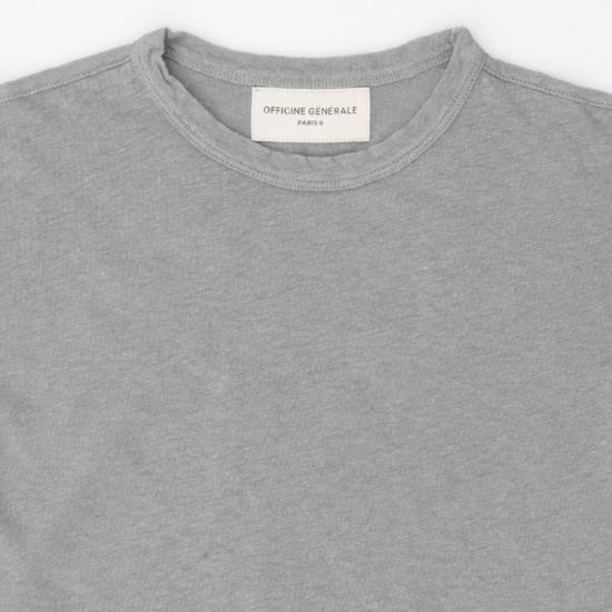 25SS 오피신 제네랄 긴팔 티셔츠 S25WTEE204 ELEPHANT GREY Grey - OFFICINE GENERALE