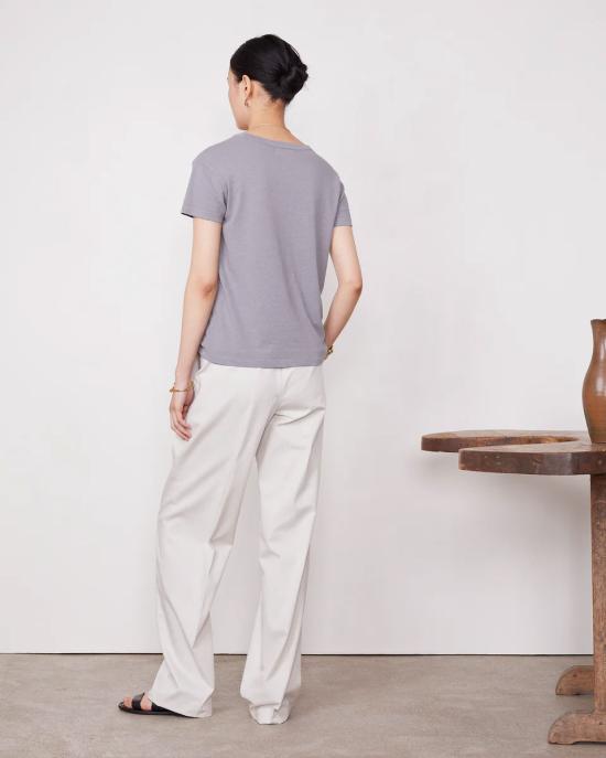 25SS 오피신 제네랄 긴팔 티셔츠 S25WTEE204 ELEPHANT GREY Grey - OFFICINE GENERALE
