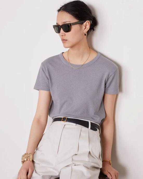 25SS 오피신 제네랄 긴팔 티셔츠 S25WTEE204 ELEPHANT GREY Grey - OFFICINE GENERALE