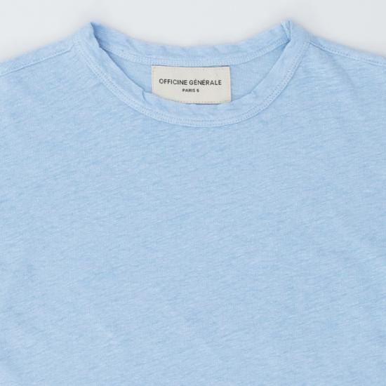 25SS 오피신 제네랄 긴팔 티셔츠 S25WTEE206 DREAM BLUE Blue - OFFICINE GENERALE