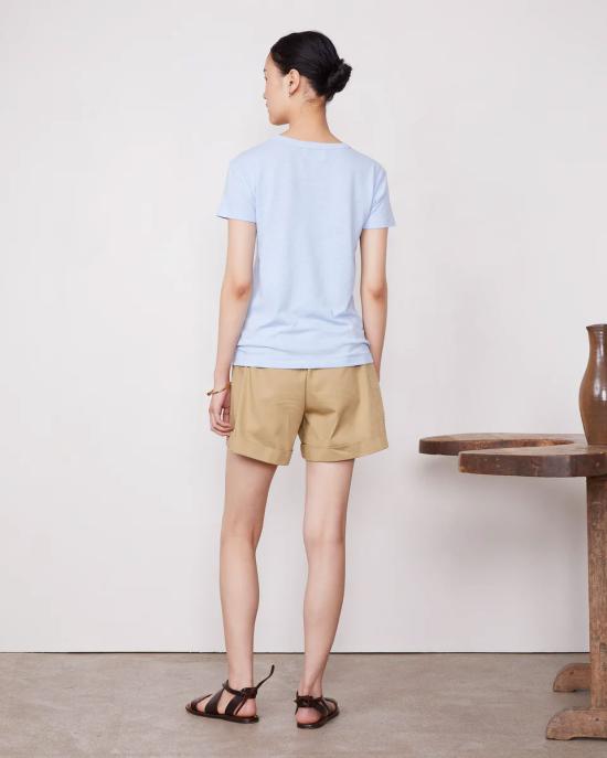 25SS 오피신 제네랄 긴팔 티셔츠 S25WTEE206 DREAM BLUE Blue - OFFICINE GENERALE
