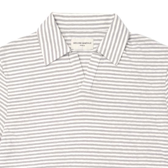 25SS 오피신 제네랄 반팔 티셔츠 S25MTEE225 HEATHER GREY ECRU Grey - OFFICINE GENERALE