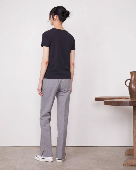 25SS 오피신 제네랄 긴팔 티셔츠 S25WTEE212 BLACK Black - OFFICINE GENERALE