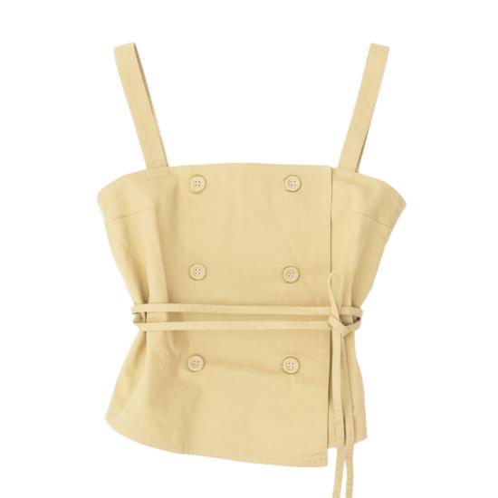 25SS 오피신 제네랄 민소매 티셔츠 S25WTOP057 TAN Beige