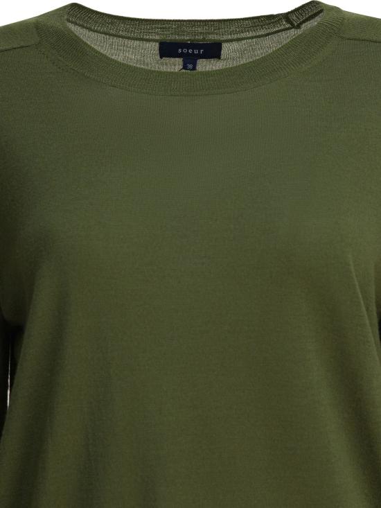 25FW 쉐르 스웨터 PUL1604AUSSIEVER1325S Green - SOEUR