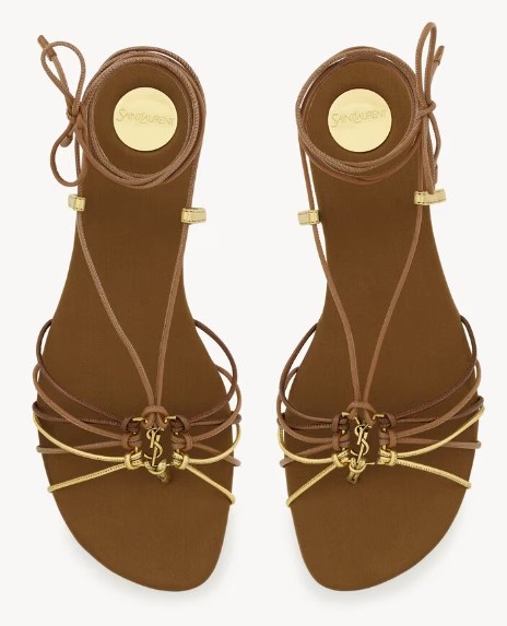 25SS 생로랑 슈즈 825740AAETH 2563 DARKMACADAMIAMETAL - SAINT LAURENT