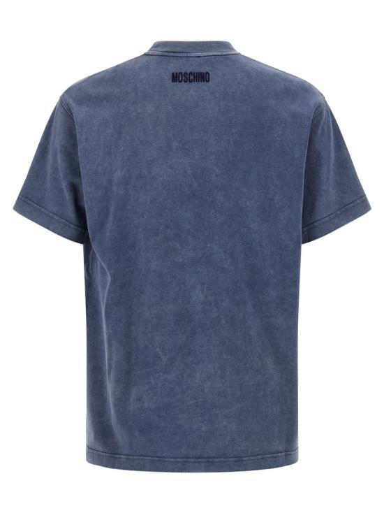 25FW 모스키노 반팔 티셔츠 A070352441290 BLUE - MOSCHINO