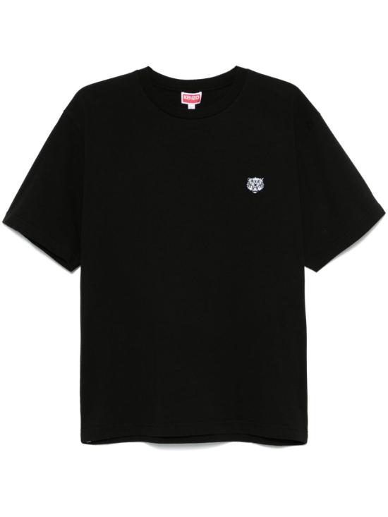 25FW 겐조 반팔 티셔츠 FF55TS5274SG 99J LIGHT JERSEY BLACK
