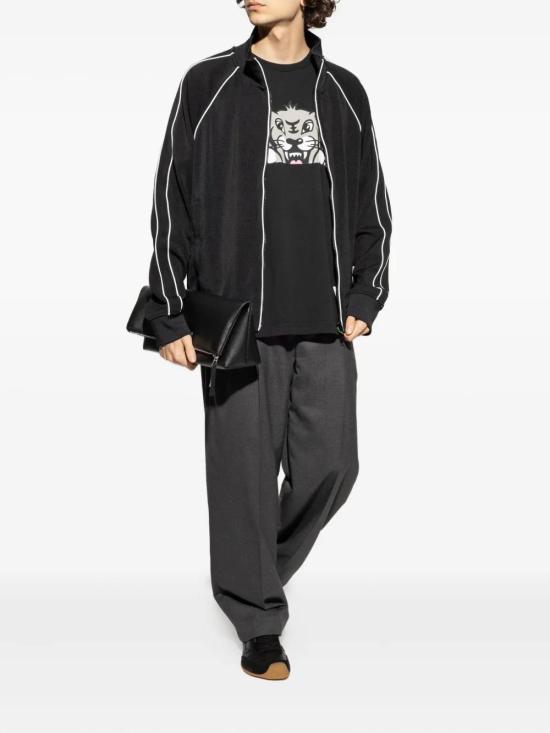 25FW 겐조 반팔 티셔츠 FF65TS4514SG 99J LIGHT JERSEY BLACK - KENZO