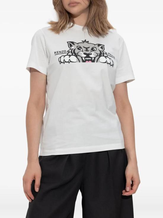 25FW 겐조 반팔 티셔츠 FF62TS3524SO OFF WHITE - KENZO