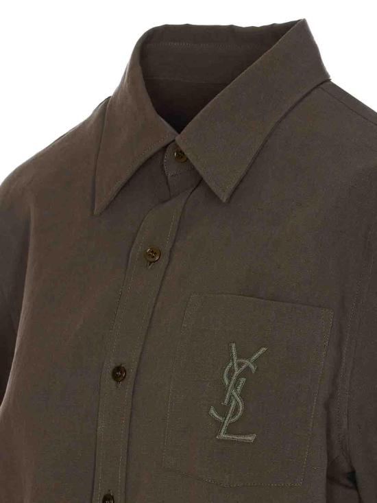 26SS 생로랑 셔츠 823673Y3D501342 Green - SAINT LAURENT