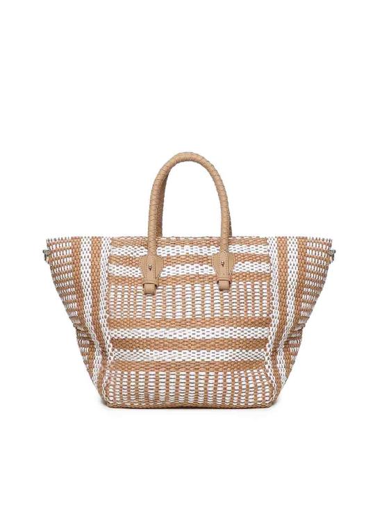 25SS 브이73 토트백 73BS8ZL01STEFANIECUOIOBIANCO Beige - V73