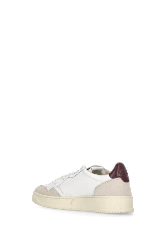 25FW 오트리 메달리스트 로우 스니커즈 AULW LS03WHT BURGUND White - AUTRY
