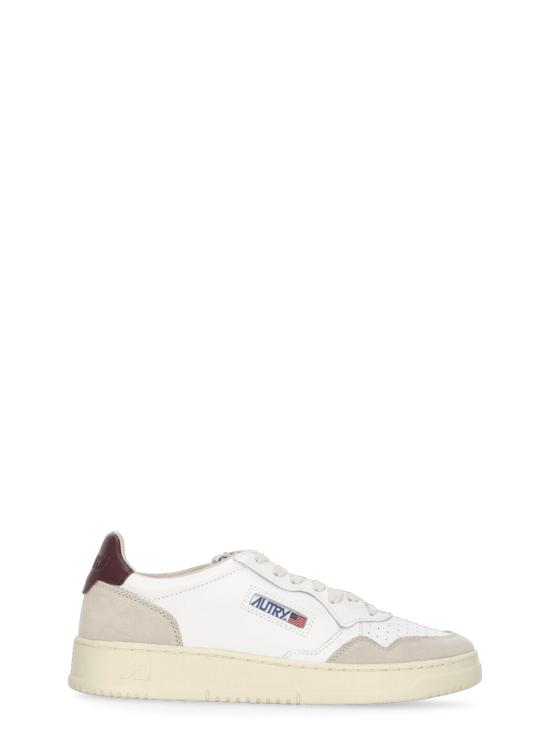 25FW 오트리 메달리스트 로우 스니커즈 AULW LS03WHT BURGUND White
