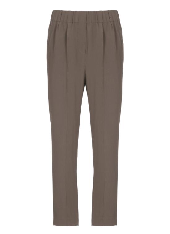 25FW 브루넬로 쿠치넬리 스트레이트 팬츠 MA029P1673 C4222 Brown