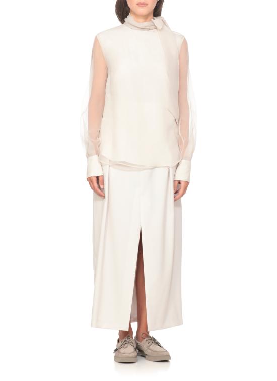 25FW 브루넬로 쿠치넬리 블라우스 MF940ED814 C8553 Ivory - BRUNELLO CUCINELLI