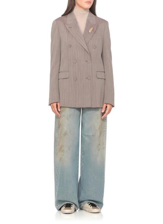 25FW 골든구스 수트 자켓 GWP00829 P002090 40190 JOURNEY Brown - GOLDEN GOOSE