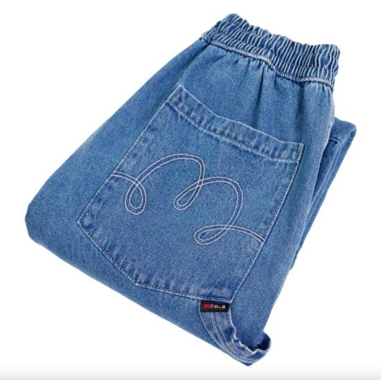  Meals 스트레이트 팬츠 식사 셰프 팬츠 라이트 랜치 데님 - MEALS