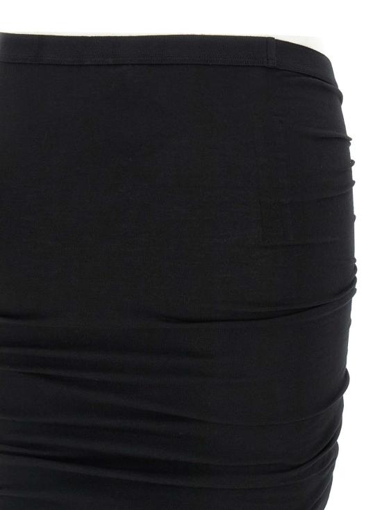  릭 오웬스 롱 스커트 소프트 에드푸  블랙 - RICK OWENS