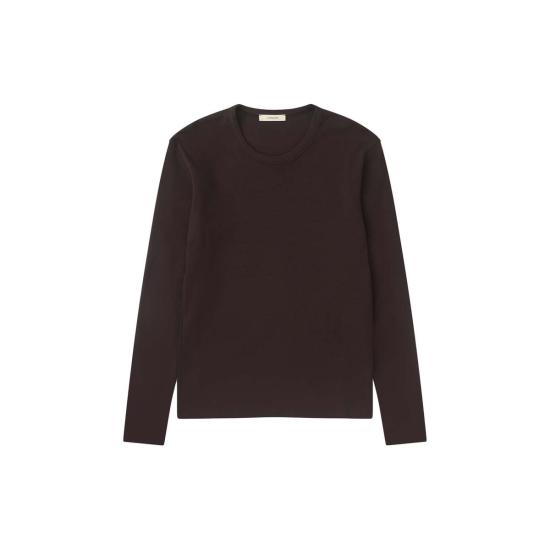  르메르 긴팔 티셔츠 리브 롱슬리브 탑 오징어 잉크