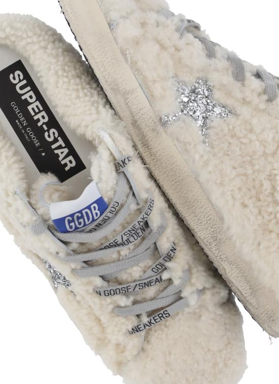 25FW 골든구스 뮬/슬리퍼 GWF00110 F001987 10757 SUPER STAR SABOT Ivory - GOLDEN GOOSE