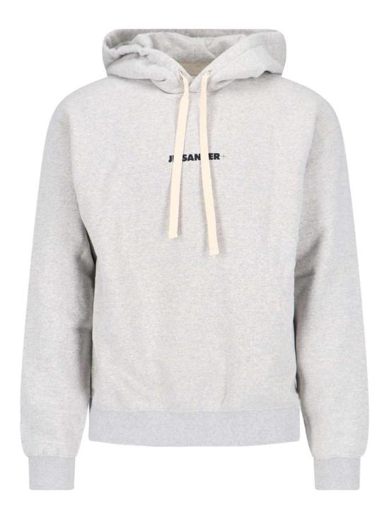 25FW 질샌더 후드 티셔츠 J47GU0129J20010052 Grey