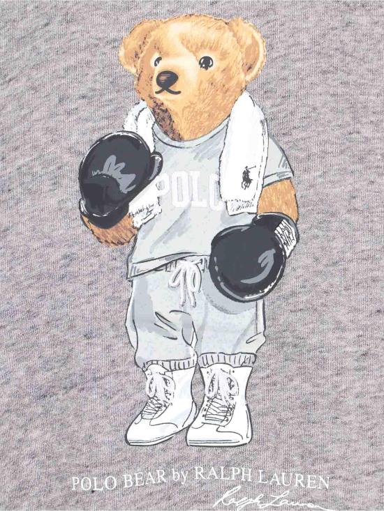  폴로 랄프로렌 릴렉스드 핏 폴로 베어 후드 티셔츠 211971713001 Grey - POLO RALPH LAUREN