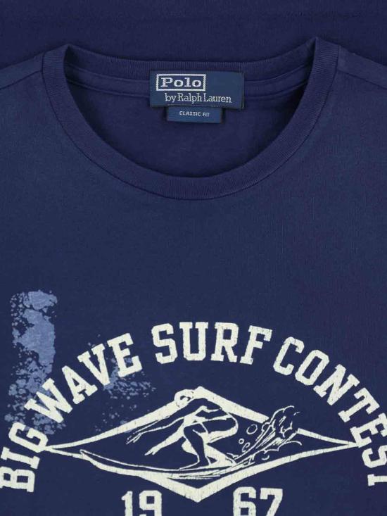  폴로 랄프로렌 반팔 티셔츠 710966443001 Blue - POLO RALPH LAUREN