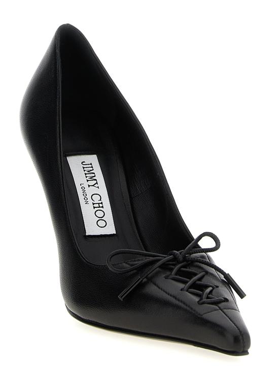 25FW 지미추 블랙 나파 가죽 펌프스 SCARLETT95NAPBLACK - JIMMY CHOO