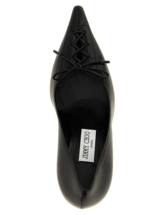 25FW 지미추 블랙 나파 가죽 펌프스 SCARLETT95NAPBLACK - JIMMY CHOO