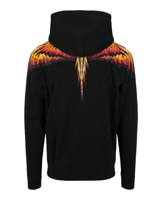  마르셀로 불론 후드 티셔츠 CMBB007S FLE004 1025 00002 XXS Black - MARCELO BURLON