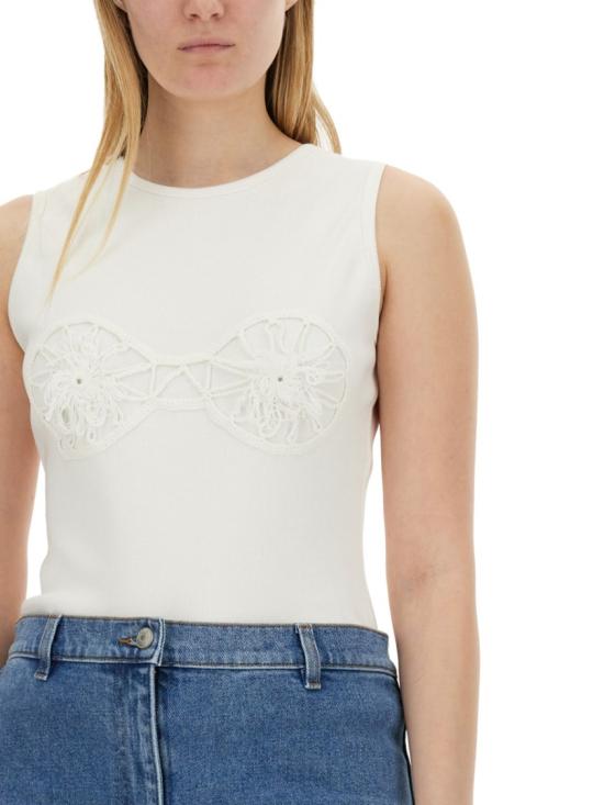  마그다뷰트림 민소매 티셔츠 145524 WHITE White - MAGDA BUTRYM