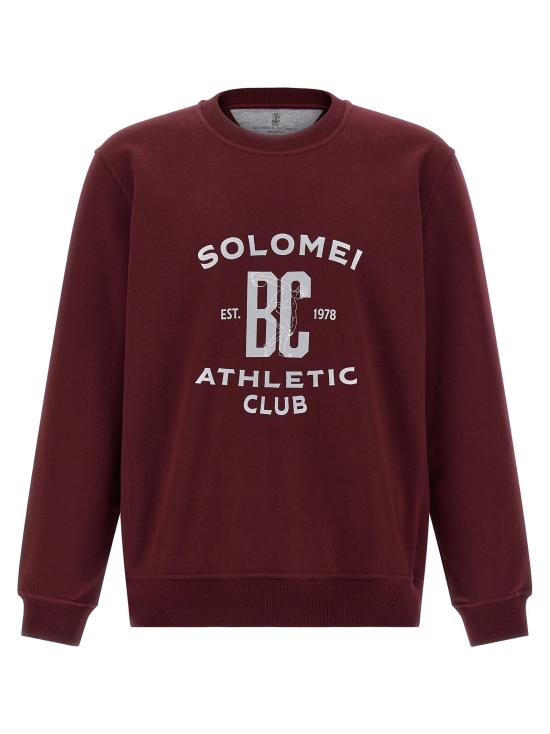 25FW 브루넬로 쿠치넬리 테크노 코튼 프렌치 테리 프린트 스웨트셔츠 MW8633380GC3985