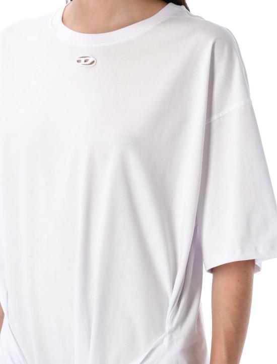 25FW 디젤 D-Elvor 이보르 티셔츠 드레스 A192320NIAX White - DIESEL