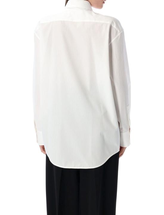 25SS 생로랑 긴팔 티셔츠 835517Y3D30 White - SAINT LAURENT