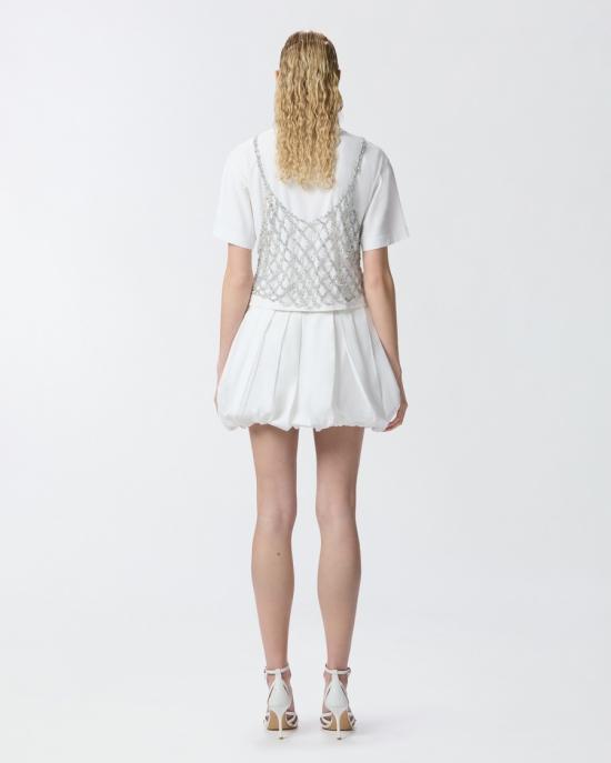 25SS 핑코 숏 스커트 105183A2LDZ04 White - PINKO