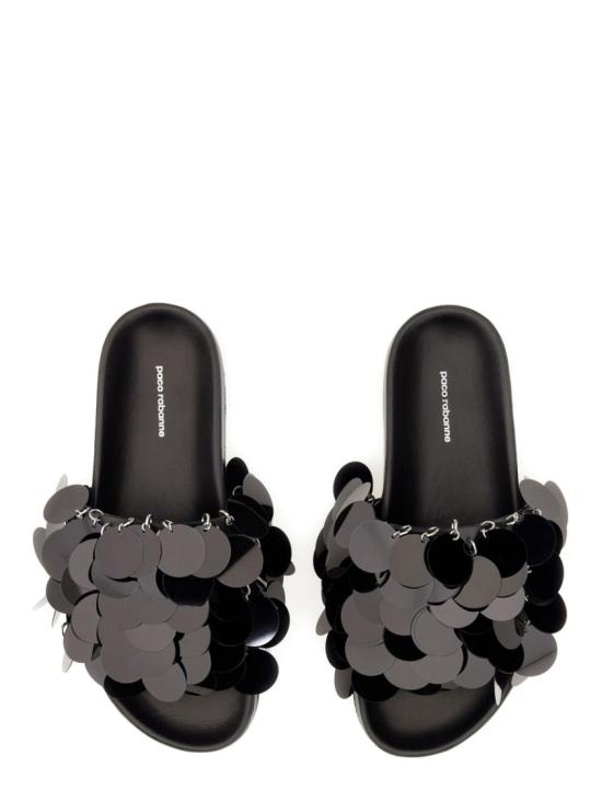  파코라반 샌들 22AHH0094EMB008 P001 Black - PACO RABANNE