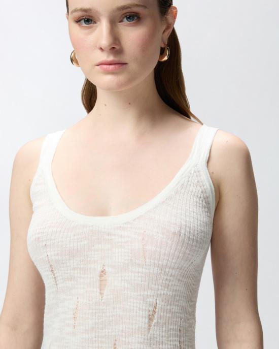 25SS 핑코 민소매 티셔츠 105143A2LPZ05 White - PINKO