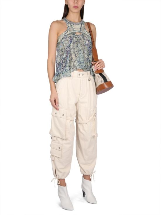  이자벨마랑 민소매 티셔츠 HT0133FA A2J02I30BU Blue - ISABEL MARANT