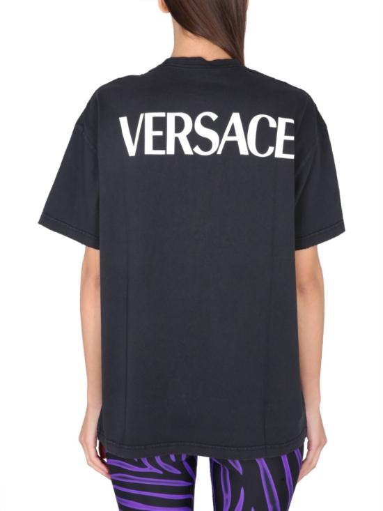  베르사체 반팔 티셔츠 1009548 1A072611B000 Black - VERSACE